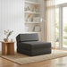 Vouwbare Bankbed Donkergrijs 60 x 70 x 41 cm Stof