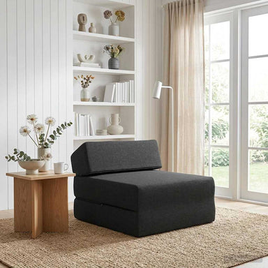 Vouwbare Bankbed Zwart 60 x 70 x 41 cm Stof