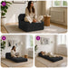 Vouwbare Bankbed Zwart 60 x 70 x 41 cm Stof