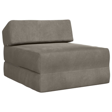 Vouwbare Bankbed Lichtgrijs 60 x 70 x 41 cm Stof