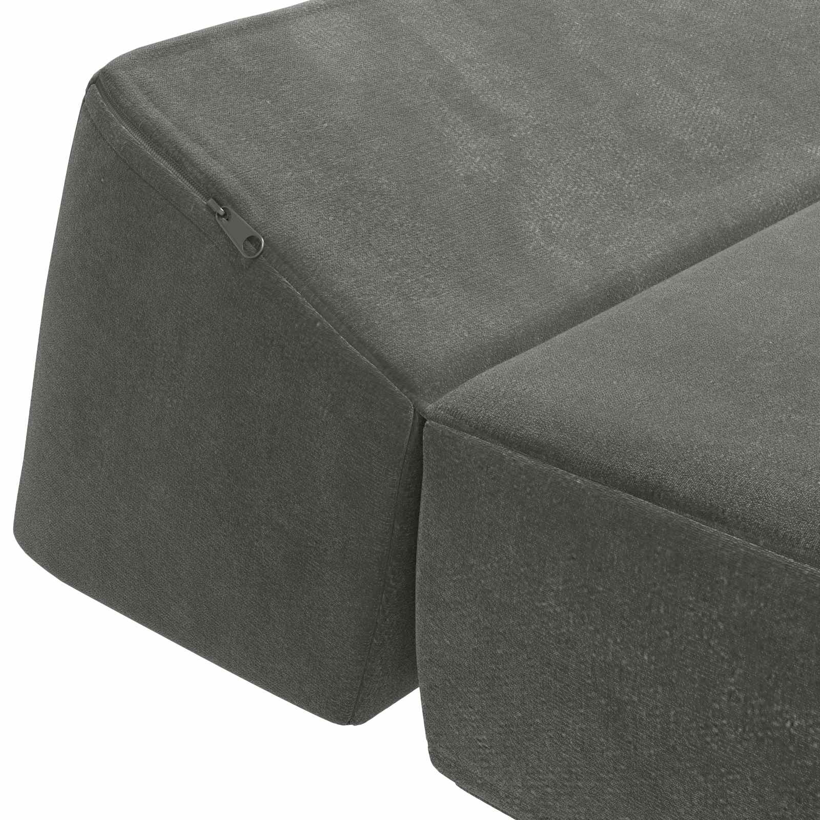 Vouwbare Bankbed Donkergrijs 60 x 70 x 41 cm Stof