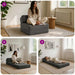 Vouwbare Bankbed Donkergrijs 60 x 70 x 41 cm Stof