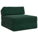 Vouwbare Bankbed Donkergroen 60 x 70 x 41 cm Stof