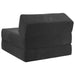Vouwbare Bankbed Zwart 60 x 70 x 41 cm Stof
