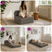 Vouwbare Bankbed Lichtgrijs 60 x 70 x 41 cm Stof