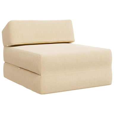Vouwbare Bankbed Crèmekleurig 60 x 70 x 41 cm Stof