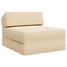 Vouwbare Bankbed Crèmekleurig 60 x 70 x 41 cm Stof