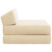 Vouwbare Bankbed Crèmekleurig 60 x 70 x 41 cm Stof