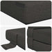 Vouwbare Bankbed Donkergrijs 70 x 72 x 60 cm Stof