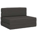 Vouwbare Bankbed Donkergrijs 70 x 72 x 60 cm Stof