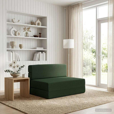 Vouwbare Bankbed Donkergroen 70 x 72 x 60 cm Stof