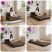 Vouwbare Bankbed Taupe 70 x 72 x 60 cm Stof