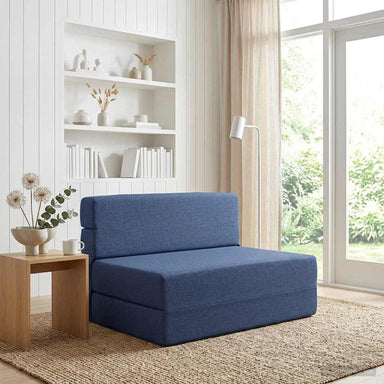Vouwbare Bankbed Blauw 70 x 72 x 60 cm Stof