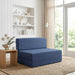 Vouwbare Bankbed Blauw 70 x 72 x 60 cm Stof