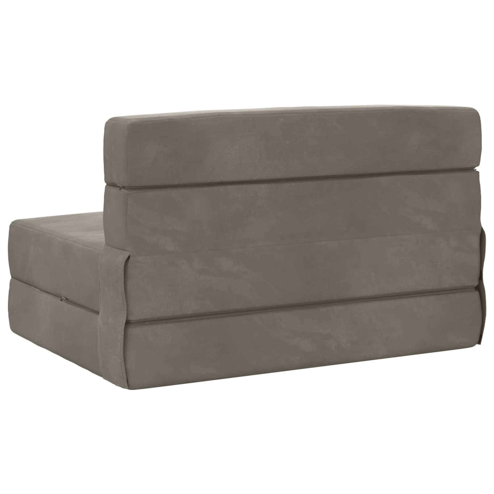 Vouwbare Bankbed Lichtgrijs 70 x 72 x 60 cm Stof