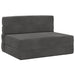 Vouwbare Bankbed Donkergrijs 70 x 72 x 60 cm Stof