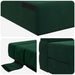 Vouwbare Bankbed Donkergroen 70 x 72 x 60 cm Stof