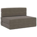 Vouwbare Bankbed Lichtgrijs 70 x 72 x 60 cm Stof