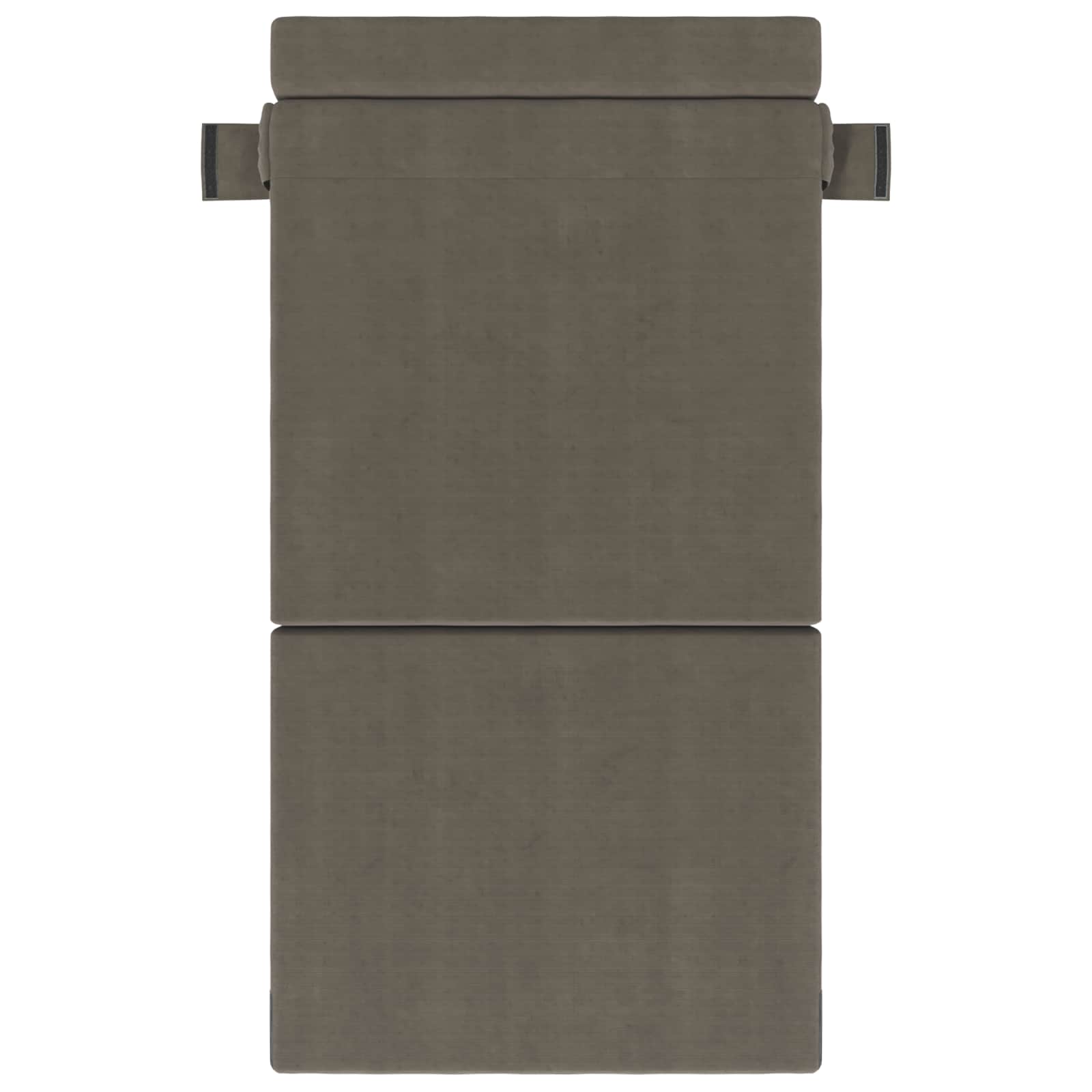 Vouwbare Bankbed Lichtgrijs 70 x 72 x 60 cm Stof