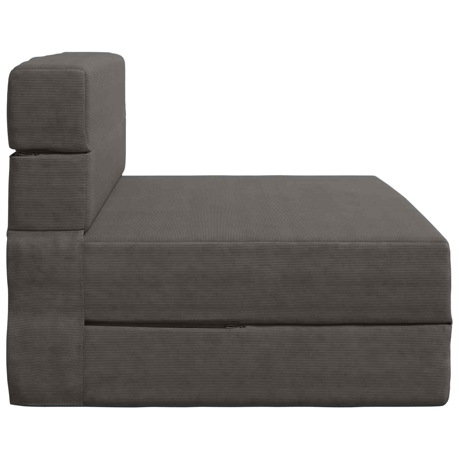 Vouwbare Bankbed Donkergrijs 70 x 72 x 60 cm Stof