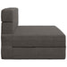 Vouwbare Bankbed Donkergrijs 70 x 72 x 60 cm Stof