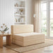 Vouwbare Bankbed Crèmekleurig 70 x 72 x 60 cm Stof