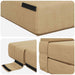Vouwbare Bankbed Groen Grijs 70 x 72 x 60 cm Stof