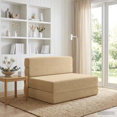 Vouwbare Bankbed Groen Grijs 70 x 72 x 60 cm Stof