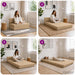 Vouwbare Bankbed Groen Grijs 70 x 72 x 60 cm Stof