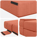 Vouwbare Bankbed Rood-oranje 70 x 72 x 60 cm Stof