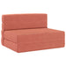 Vouwbare Bankbed Rood-oranje 70 x 72 x 60 cm Stof