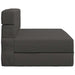 Vouwbare Bankbed Donkergrijs 70 x 80 x 60 cm Stof
