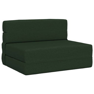 Vouwbare Bankbed Donkergroen 70 x 80 x 60 cm Stof