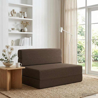 Vouwbare Bankbed Taupe 70 x 80 x 60 cm Stof