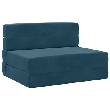 Vouwbare Bankbed Blauw 70 x 80 x 60 cm Stof