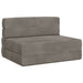 Vouwbare Bankbed Lichtgrijs 70 x 80 x 60 cm Stof