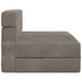 Vouwbare Bankbed Lichtgrijs 70 x 80 x 60 cm Stof