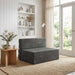 Vouwbare Bankbed Donkergrijs 70 x 80 x 60 cm Stof