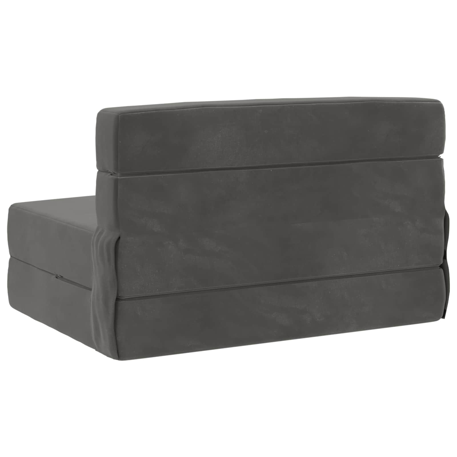 Vouwbare Bankbed Donkergrijs 70 x 80 x 60 cm Stof