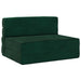 Vouwbare Bankbed Donkergroen 70 x 80 x 60 cm Stof
