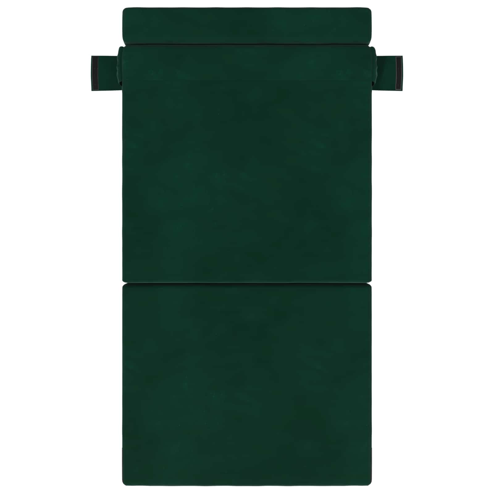 Vouwbare Bankbed Donkergroen 70 x 80 x 60 cm Stof
