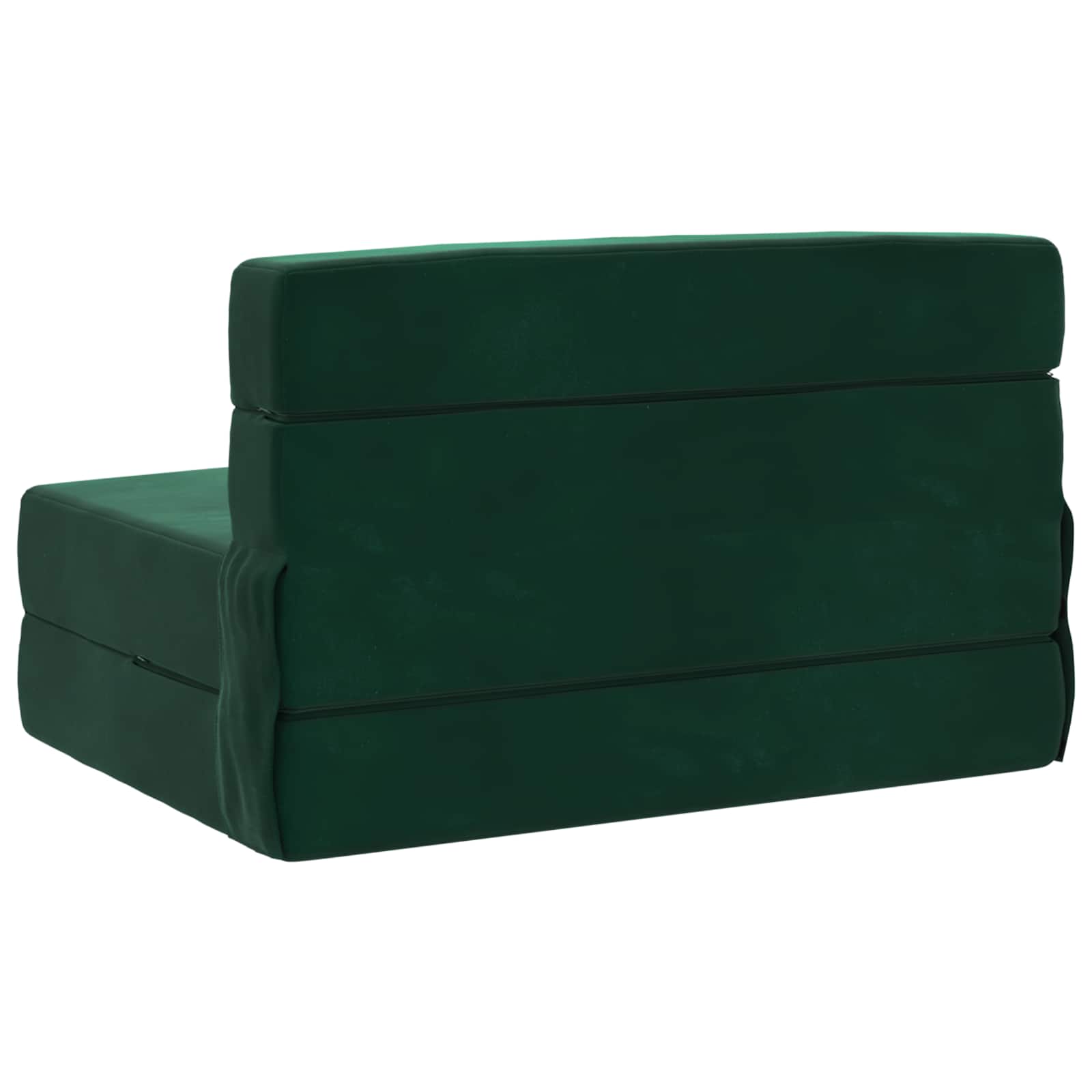 Vouwbare Bankbed Donkergroen 70 x 80 x 60 cm Stof