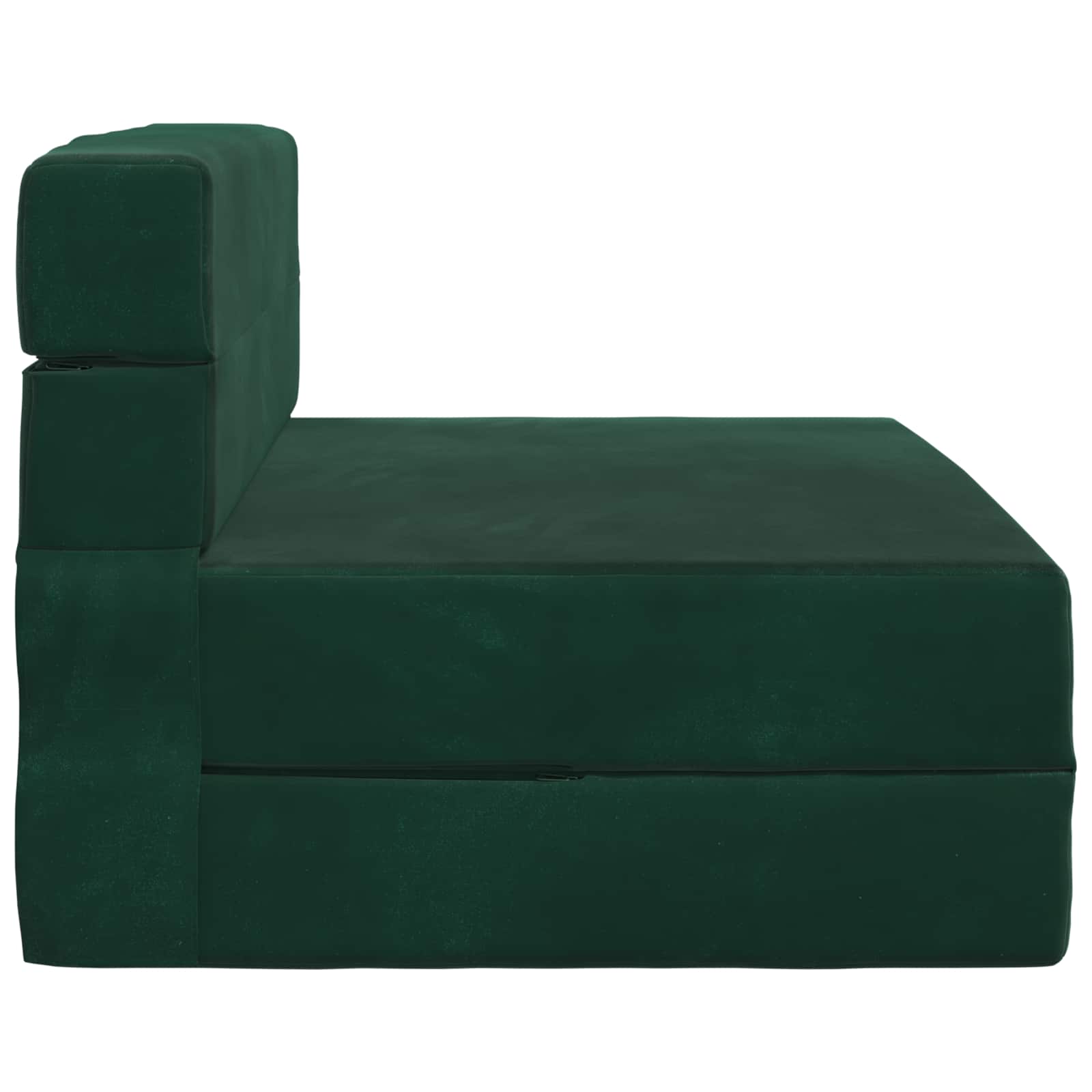 Vouwbare Bankbed Donkergroen 70 x 80 x 60 cm Stof