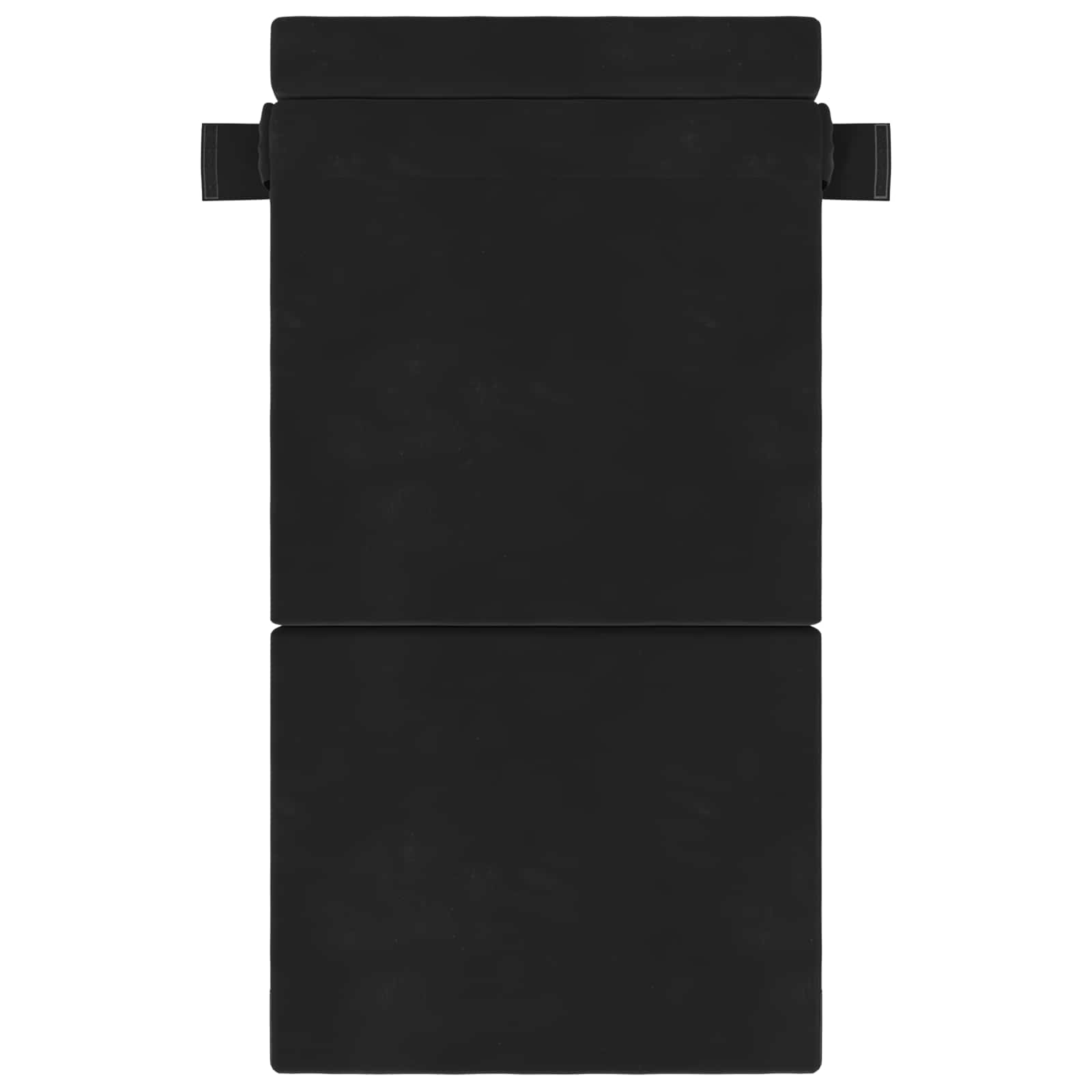 Vouwbare Bankbed Zwart 70 x 80 x 60 cm Stof