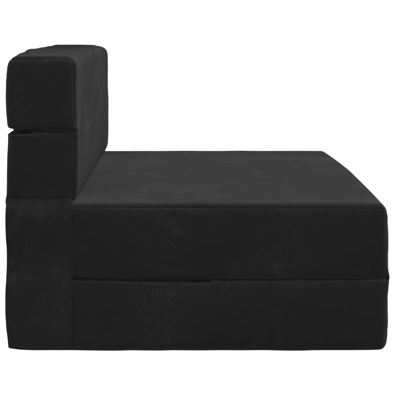 Vouwbare Bankbed Zwart 70 x 80 x 60 cm Stof