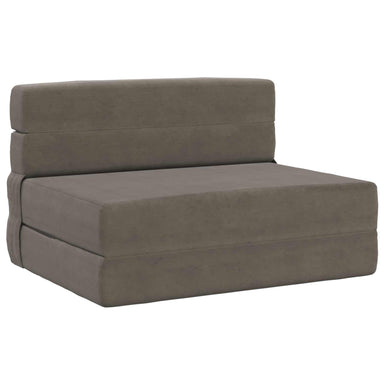 Vouwbare Bankbed Lichtgrijs 70 x 80 x 60 cm Stof