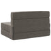 Vouwbare Bankbed Lichtgrijs 70 x 80 x 60 cm Stof
