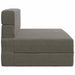 Vouwbare Bankbed Lichtgrijs 70 x 80 x 60 cm Stof