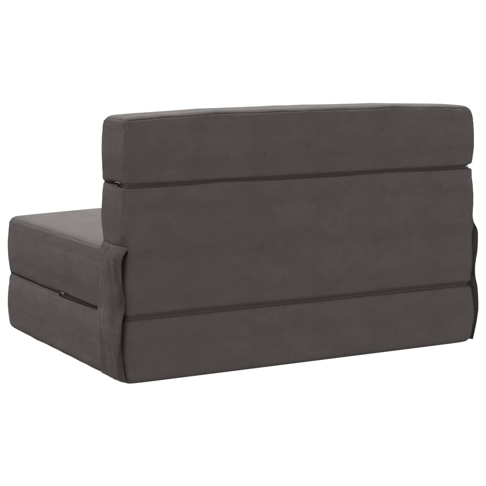 Vouwbare Bankbed Donkergrijs 70 x 80 x 60 cm Stof