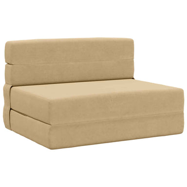 Vouwbare Bankbed Groen Grijs 70 x 80 x 60 cm Stof